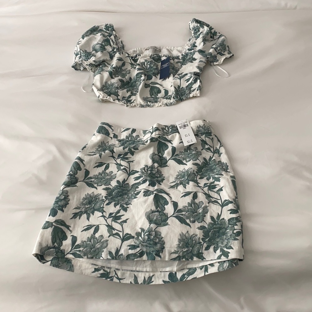Floral skirt set